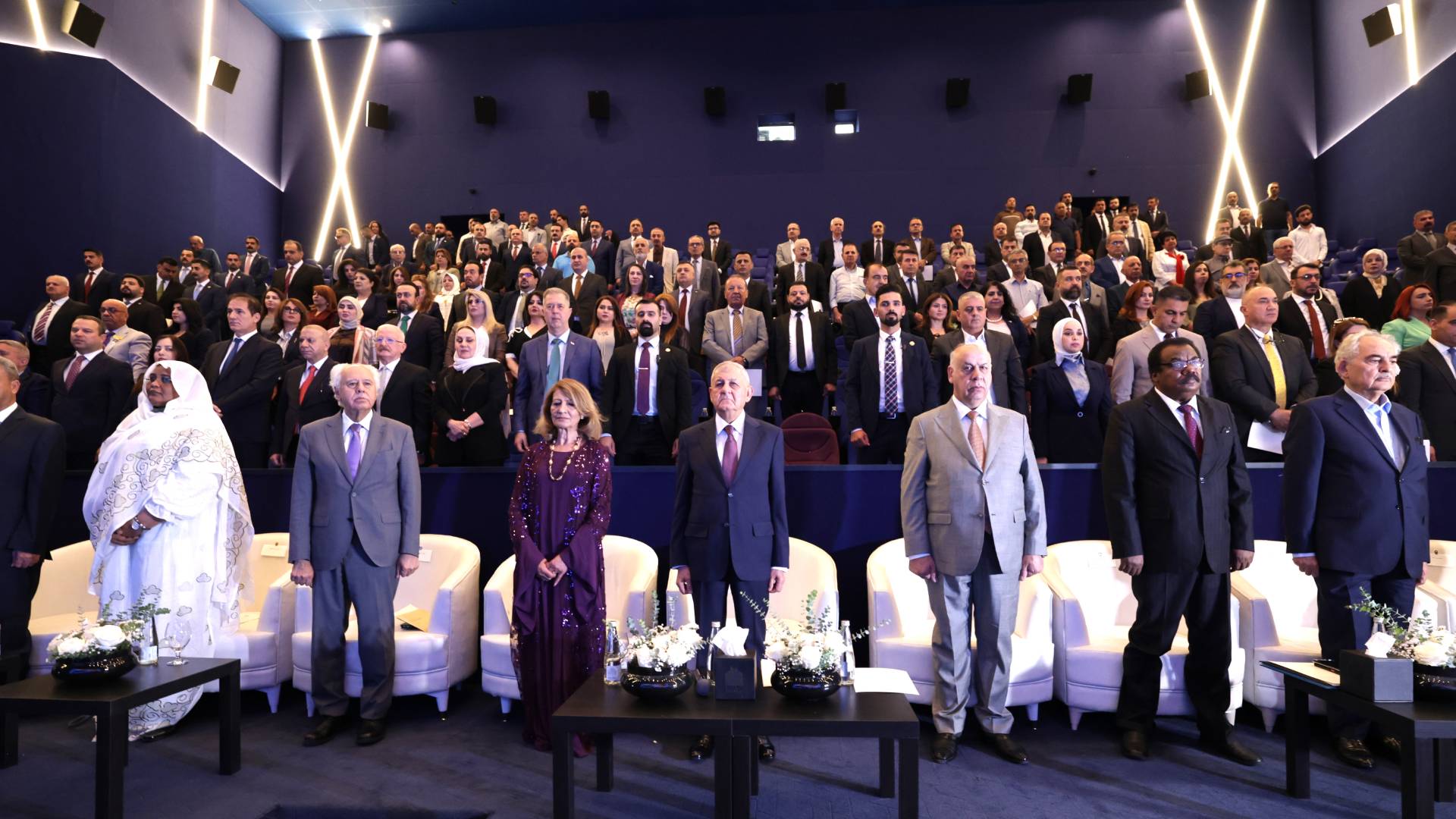  Iraqi President Abdullatif Jamal Rashid and First Lady Shanaz Ibrahim Ahmed among guests of Arab-Kurdish Cultural Centre Forum.